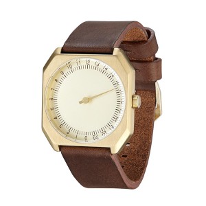 2_angle_-_slow_jo_18_-_swiss_made_24_hour_one_hand_wrist_watch_gmt_movement_dark_brown_vintage_leather_band_gold_case_gold_dial