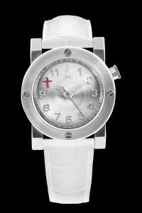 CTK101 Dreizeiger-Uhr, weiße Variante